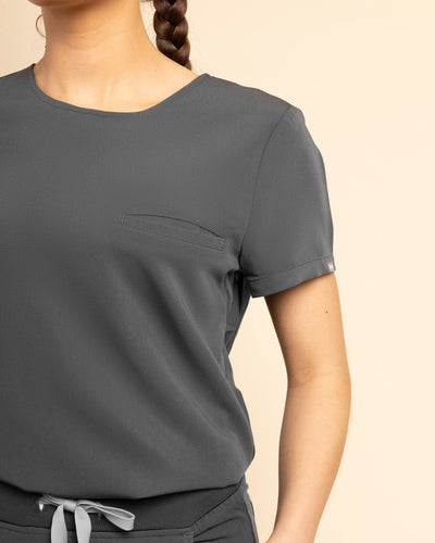 TOP MUJER ACTIVE GRIS